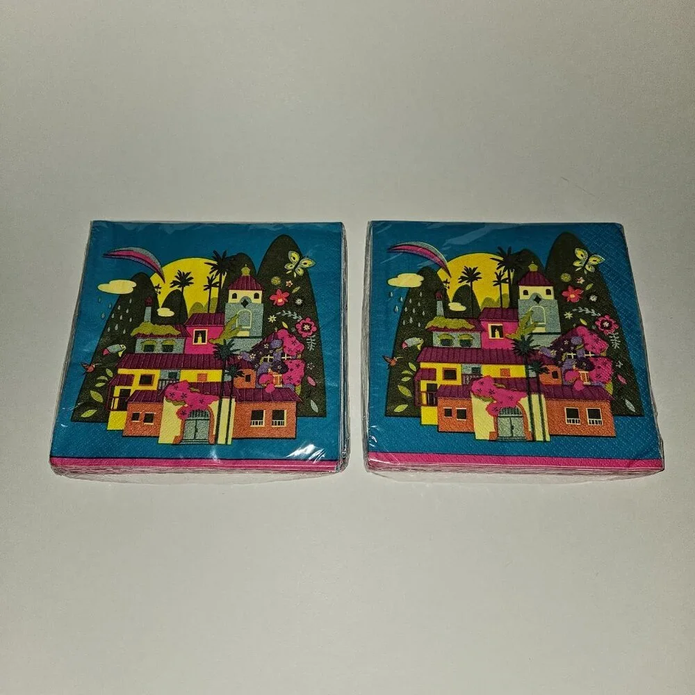 NEW Encanto Birthday Party Supplies Lot Disney Table Cover 2 Napkins 3 Plates